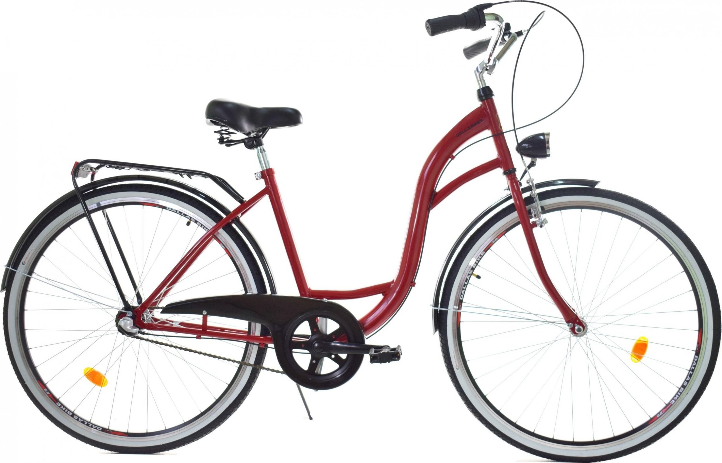 Фото - Велосипед Dallas Bike Rower  City 26" 3spd - czerwony z czarnym 