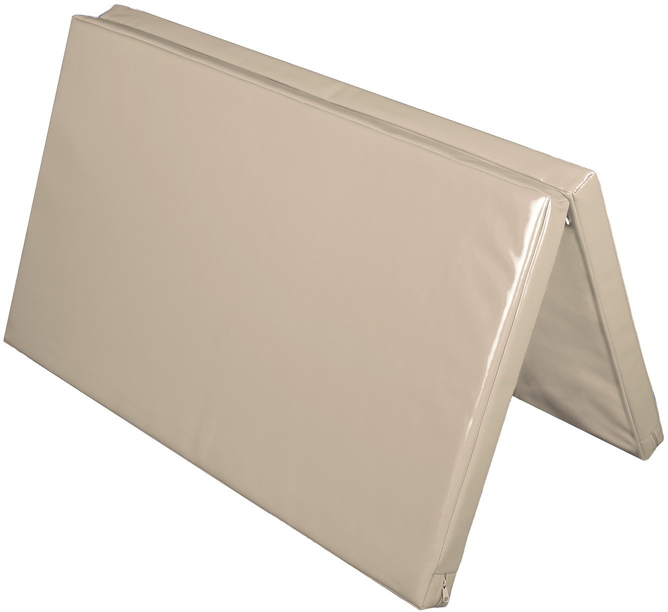 UnderFit Materac dwuczęściowy z rzepami UNDERFIT 130 x 120 x 6 cm twardy beżowy