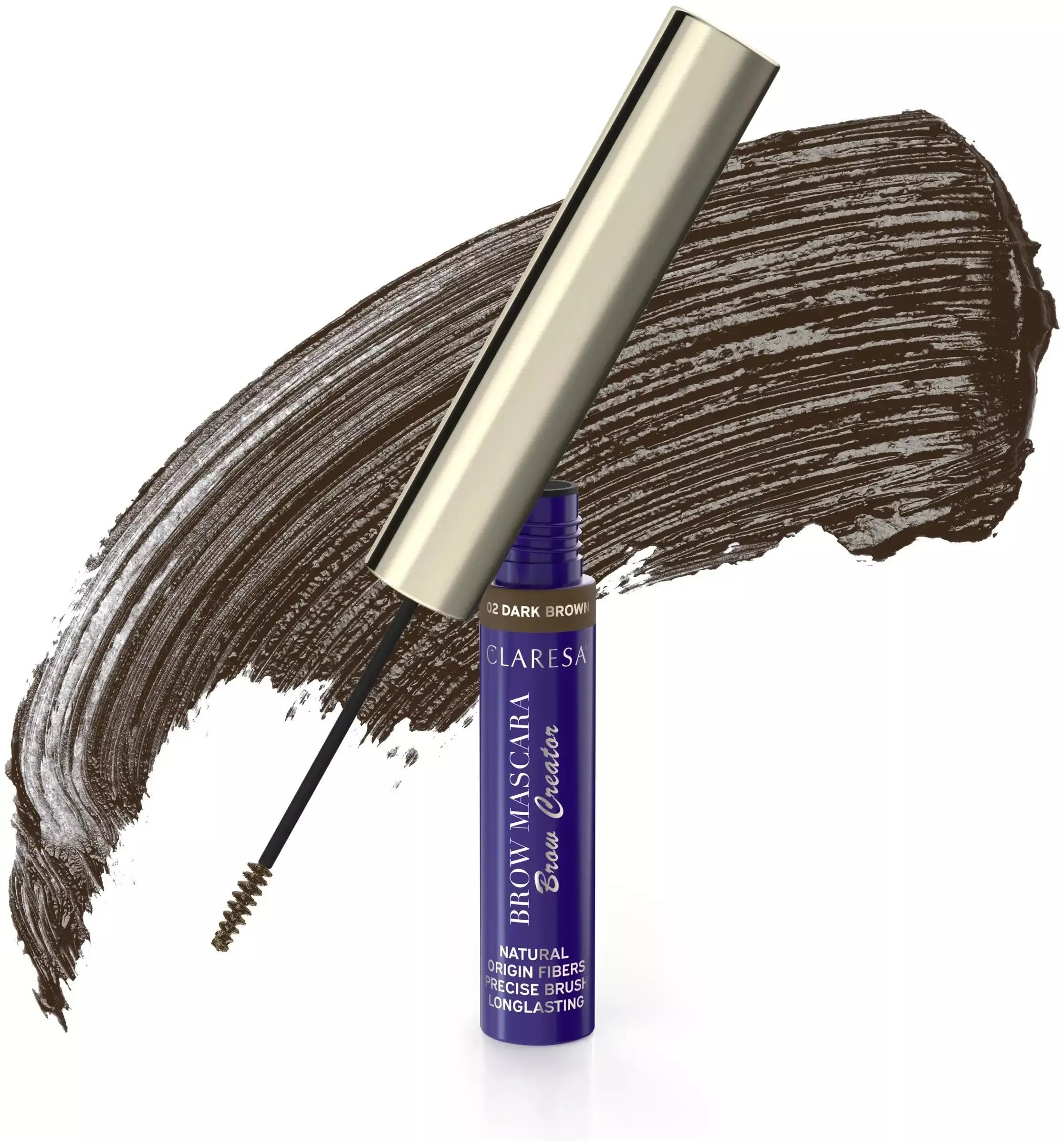 Claresa Brow Mascara Creator tusz do brwi 02 Dark Brown 6g