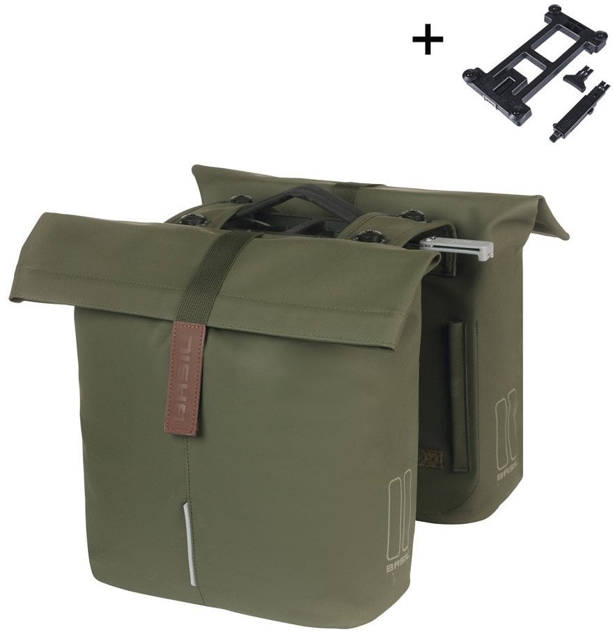 Basil Sakwa miejska podwójna BASIL CITY DOUBLE PANNIER BAG MIK 28-32L, MIK System (ready to go), mos...
