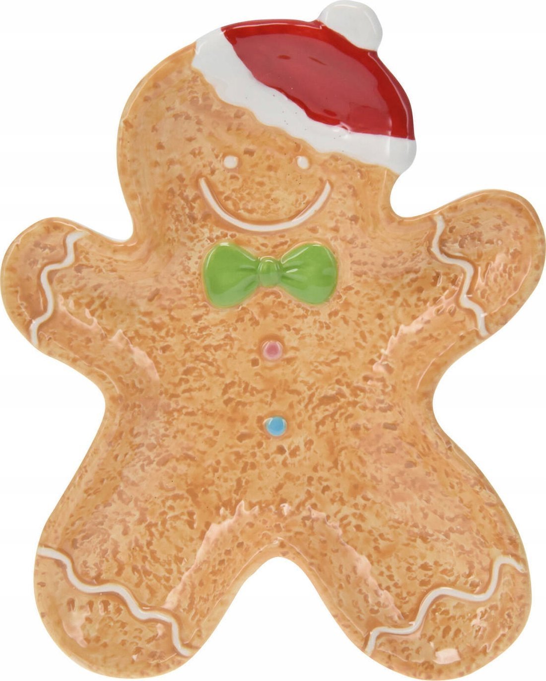 Dekoracja świąteczna Home Styling Collection Świąteczne naczynie w kształcie piernika, 22 x 19 cm, COOKIE