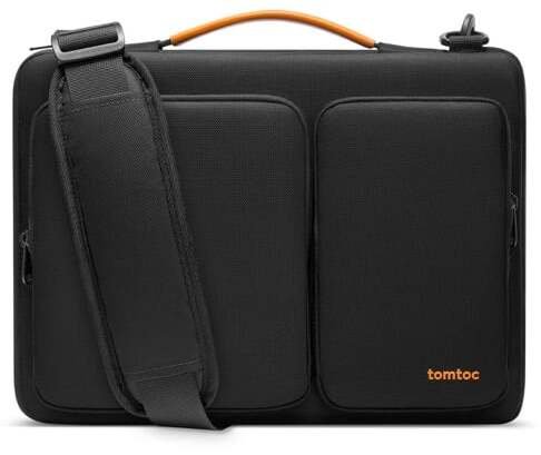 Torba Tomtoc Defender-A42 Premium Aktówka na MacBooka Pro 16 - Czarna (Black)