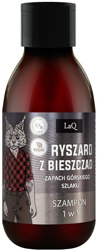 LaQ Nawilżający mini szampon dla facetów 1w1 Ryszard z Bieszczad 100ml