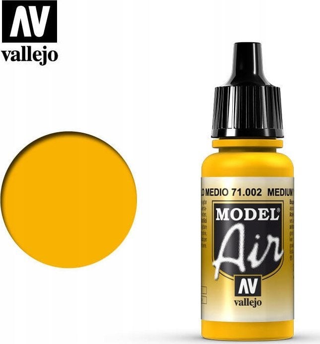 Vallejo Vallejo: 71.002 - Model Air - Medium Yellow (17 ml)