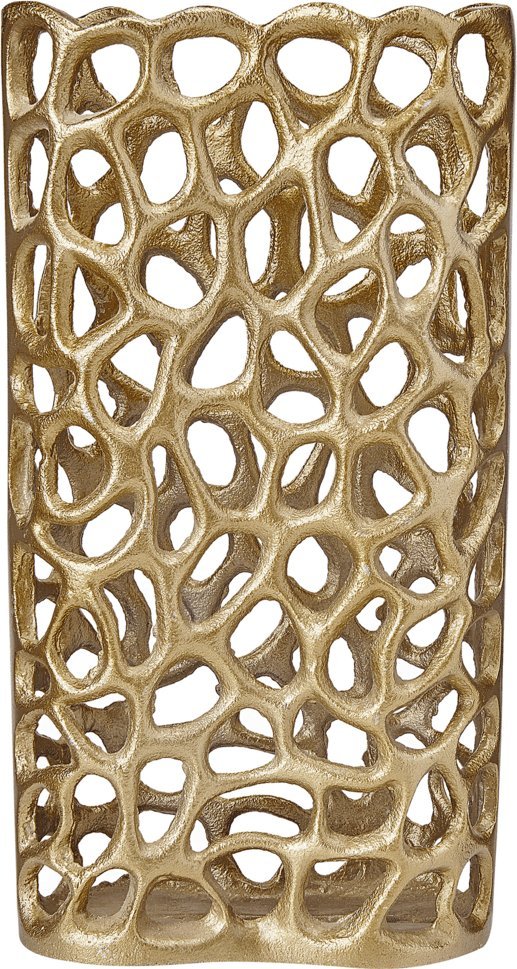 Фото - Ваза Beliani Wazon dekoracyjny metalowy złoty SANCHI 