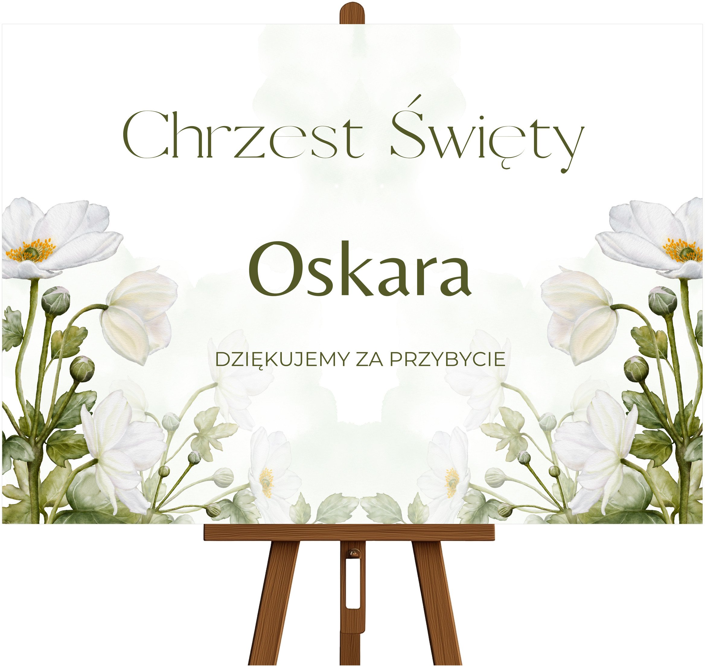 Tablica Powitalna na Chrzest Święty