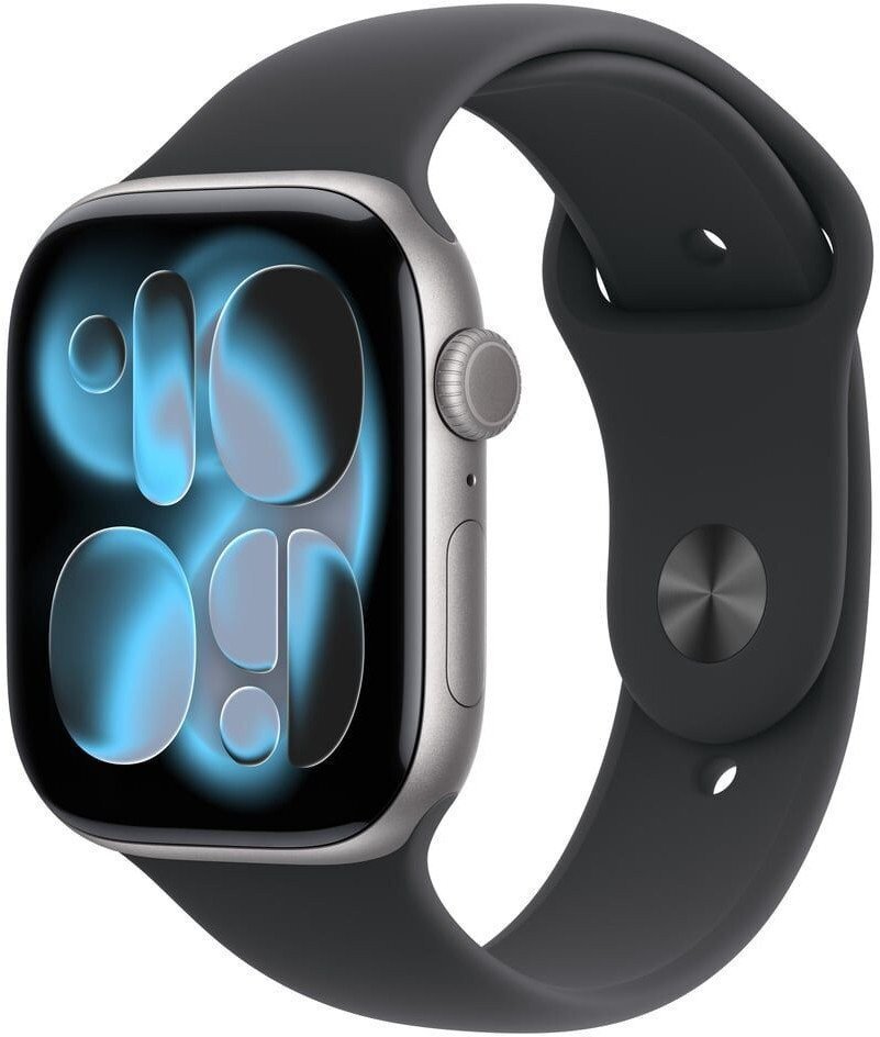 Smartwatch Apple Watch 11 GPS 42mm Space Grey Alu Sport Band S/M Czarny (MEQW4ZR/A)