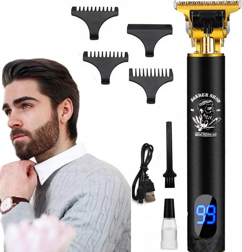 Trymer Hurt-net TRYMER DO STRZYŻENIA GOLENIA WŁOSÓW BRODY MASZYNKA LCD