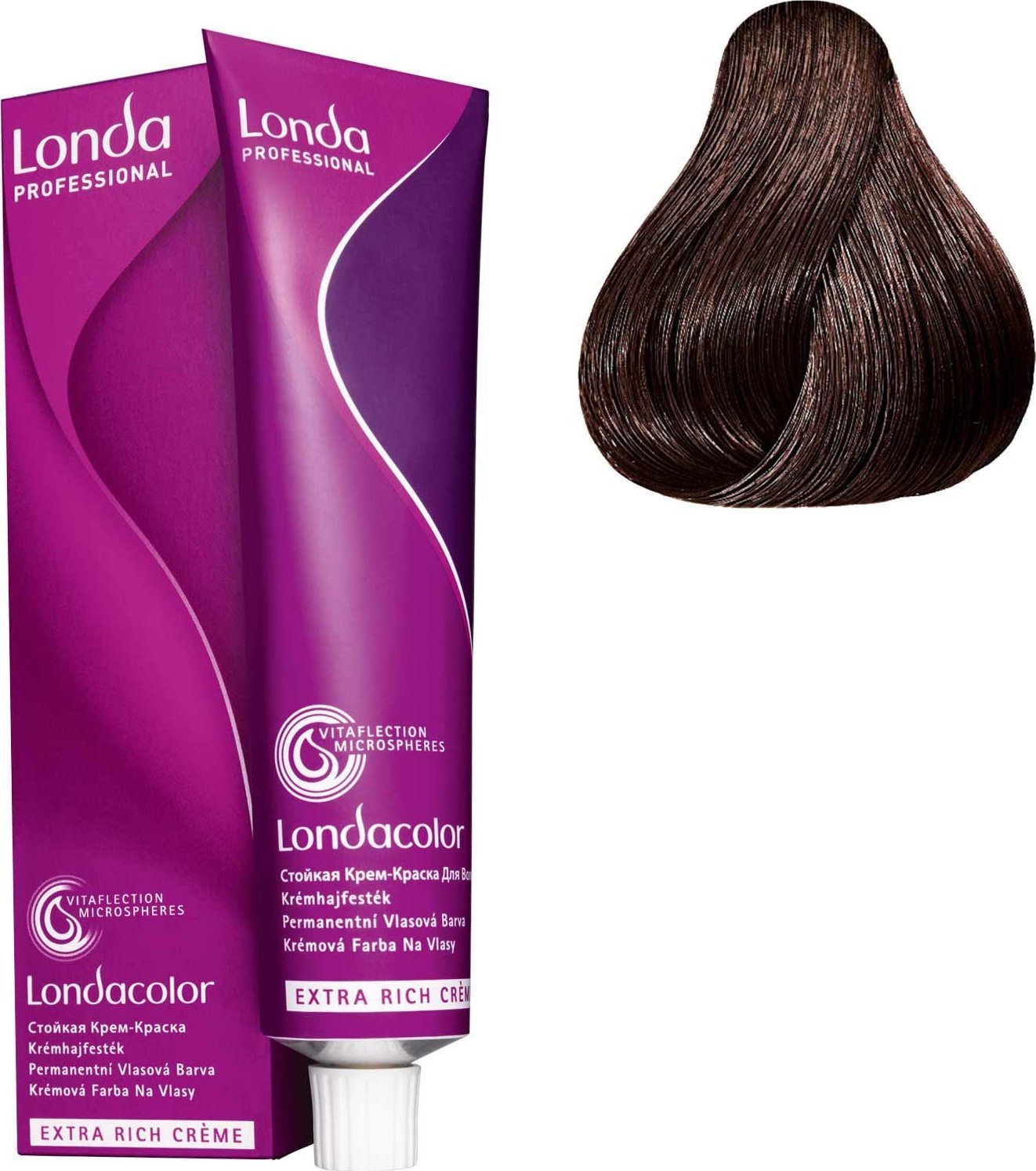 Londa Professional , Londacolor, Permanent Hair Dye, 4/4 , 60 ml For Women