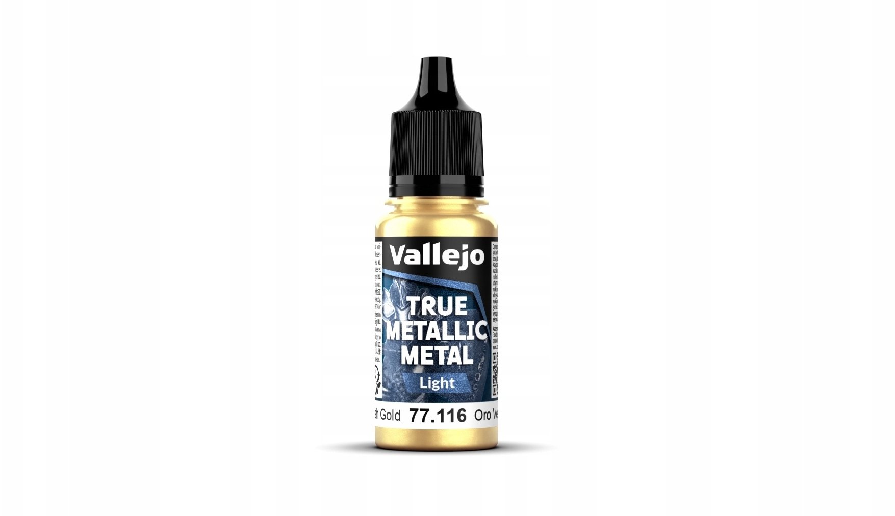 Vallejo Vallejo: 77.116 - True Metallic Metal - Light - Greenish Gold (18 ml)