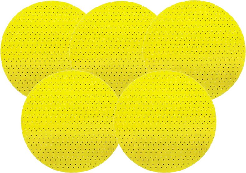Dedra Krążek ścierny perforowany, 225mm, gr.40, 5szt, Al2O3
