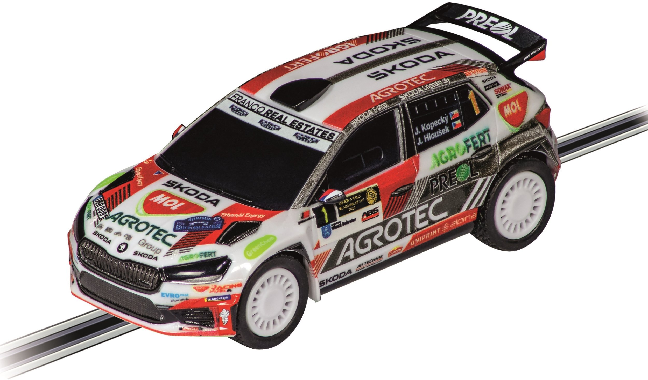 Carrera Auto GO 64271 Škoda Fabia RS Rally 2 "Kopecky"