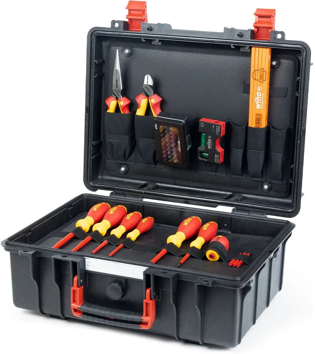 Wiha Walizka narzędziowa Basic L electric 46-częściowa 47312