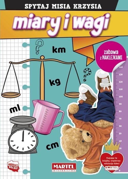 Martel Spytaj Misia Krzysia. Miary i wagi z naklejkami