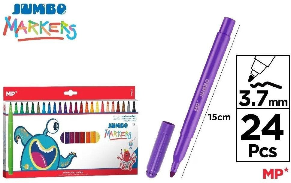 Maped Flamastry Jumbo 24 kolory