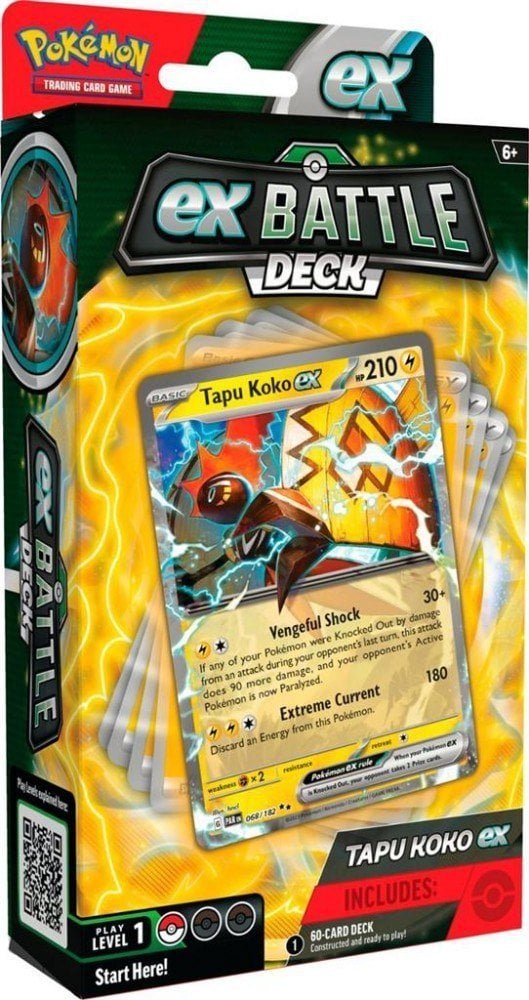 Karty Tapu Koko Ex Batlle Deck Pokemon TCG