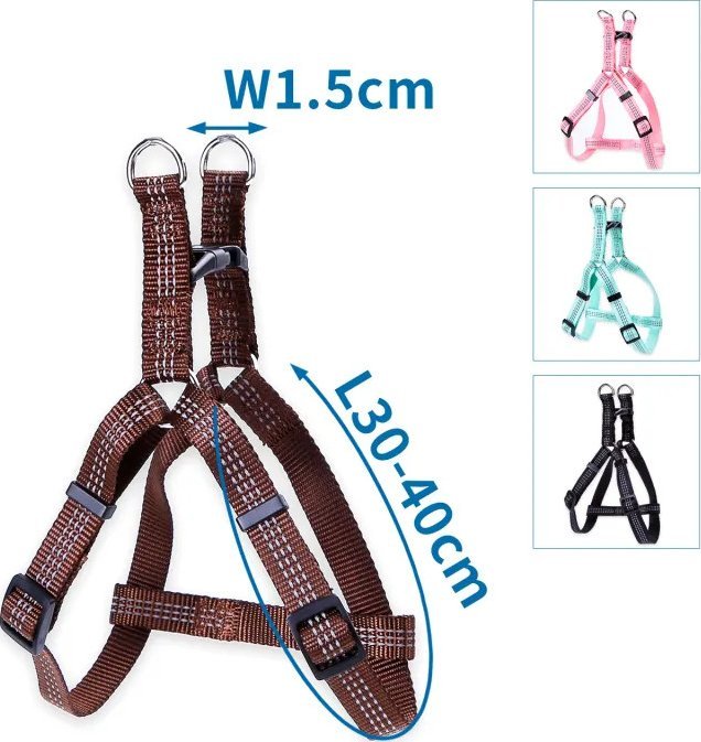 Nobleza Odblaskowa uprząż z imitacji nylonu dla psa Odblaskowa uprząż z imitacji nylonu dla psa