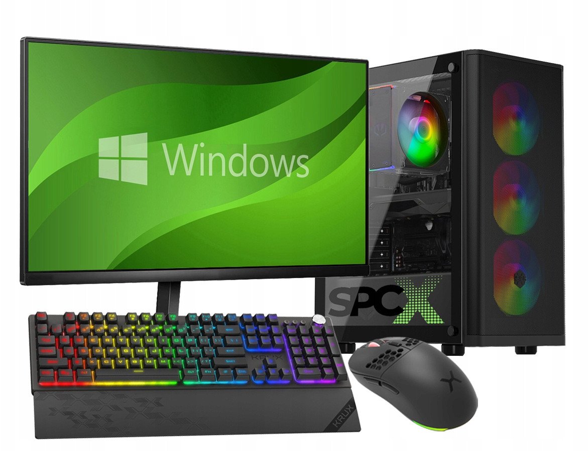 KOMPUTER SPCX Z MONITOREM LED 24'' i5-14400 32GB RTX5060 SSD 1TB WIN11 one size
