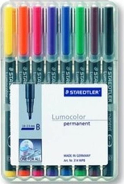 Staedtler Marker foliowy Lumocolor B perm 8St