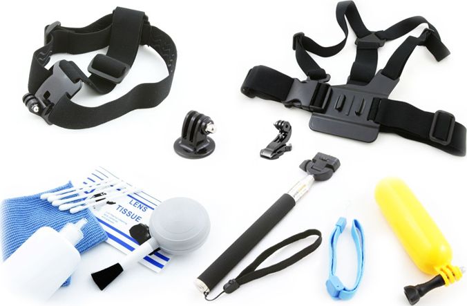 Xrec ZESTAW Monopod / Bojka / Head i Chest Mount do GoPro HERO / SJCAM