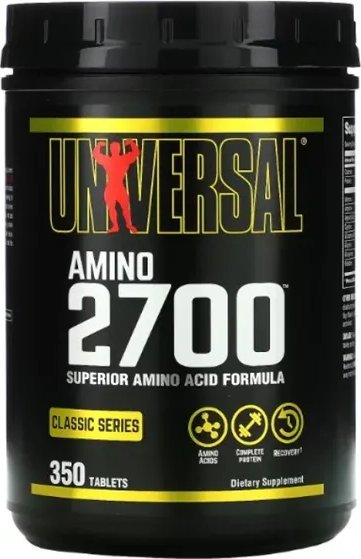 Фото - Амінокислоти Universal Nutrition Universal Nutrtion - Amino 2700, 350 tabletek 