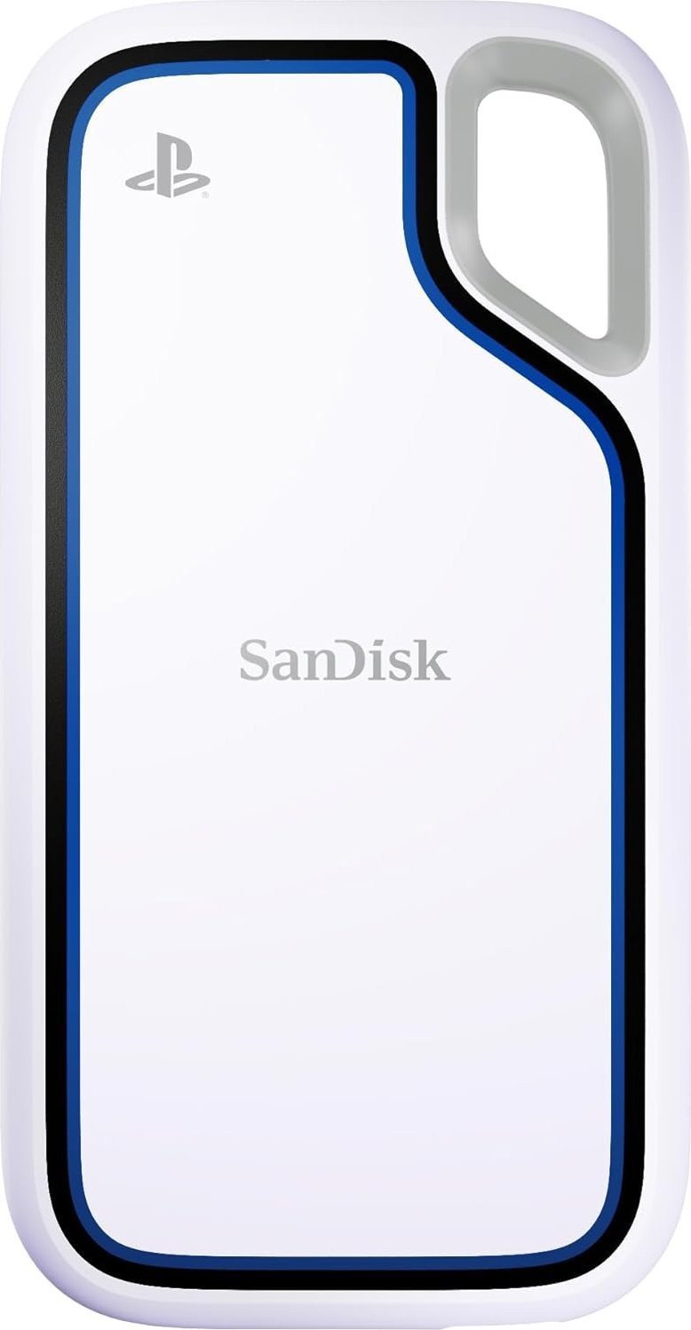 Dysk zewnętrzny SSD SanDisk Extreme Portable for PlayStation 5 1TB Biało-niebieski (SDSSDE62P-1T00-G...