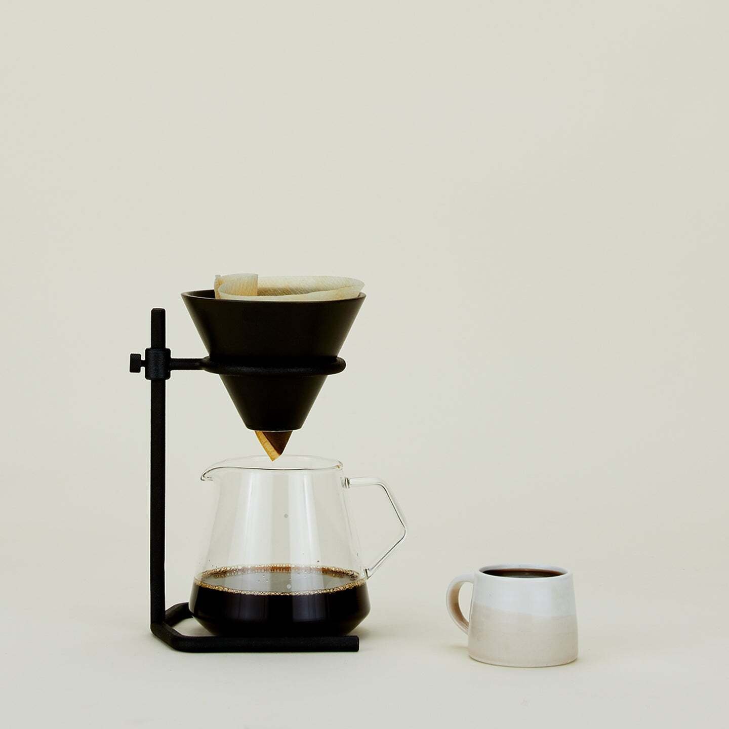 KINTO Stacja Slow Coffee Style 4 filiżanki - Czarna