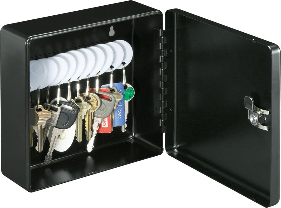 MasterLock Średnia szafeczka na klucze - stalowa konstrukcja/czarna/pojemność: 10 kluczy