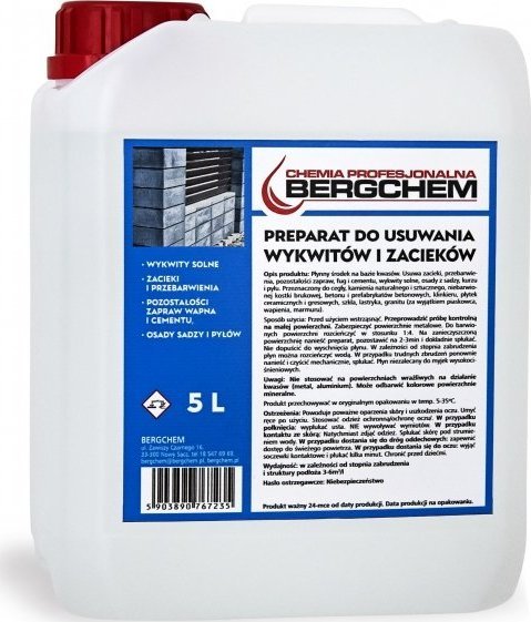 Bergchem PREPARAT DO USUWANIA WYKWITÓW I ZACIEKÓW 5L