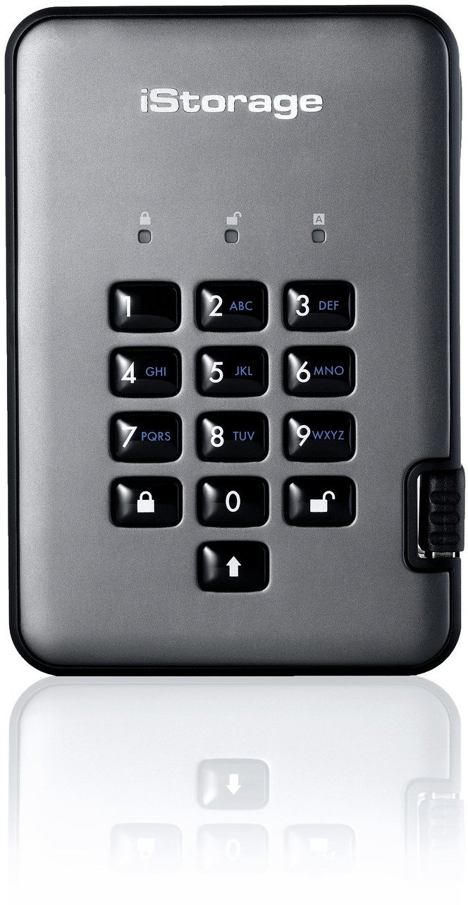 Dysk zewnętrzny HDD iStorage iStorage diskAshur PRO2 2 TB USB Typu-A 3.2 Gen 1 (3.1 Gen 1) Czarny, G...