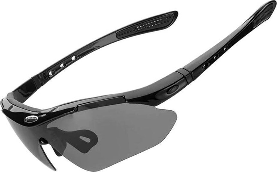 RockBros Okulary rowerowe fotochromowe z filtrem UV 400 czarne ROCKBROS