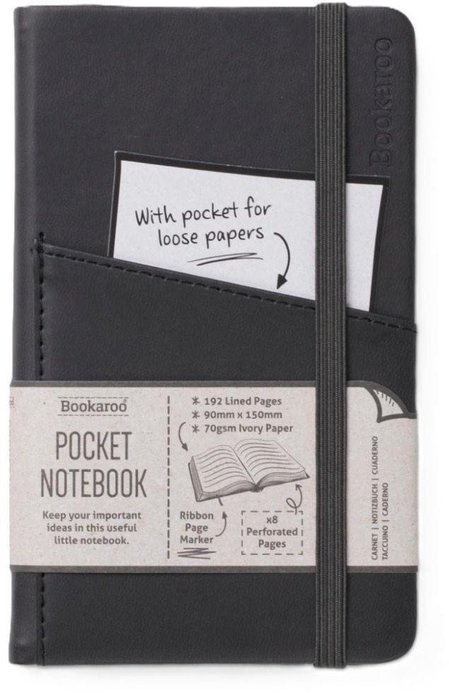 Bookaroo Notatnik Journal Pocket A6 - Czarny