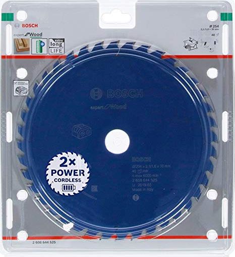 Фото - Пила Bosch circular saw blade EfW 254x30x2.1 / 1.6x40T - 2608644525 