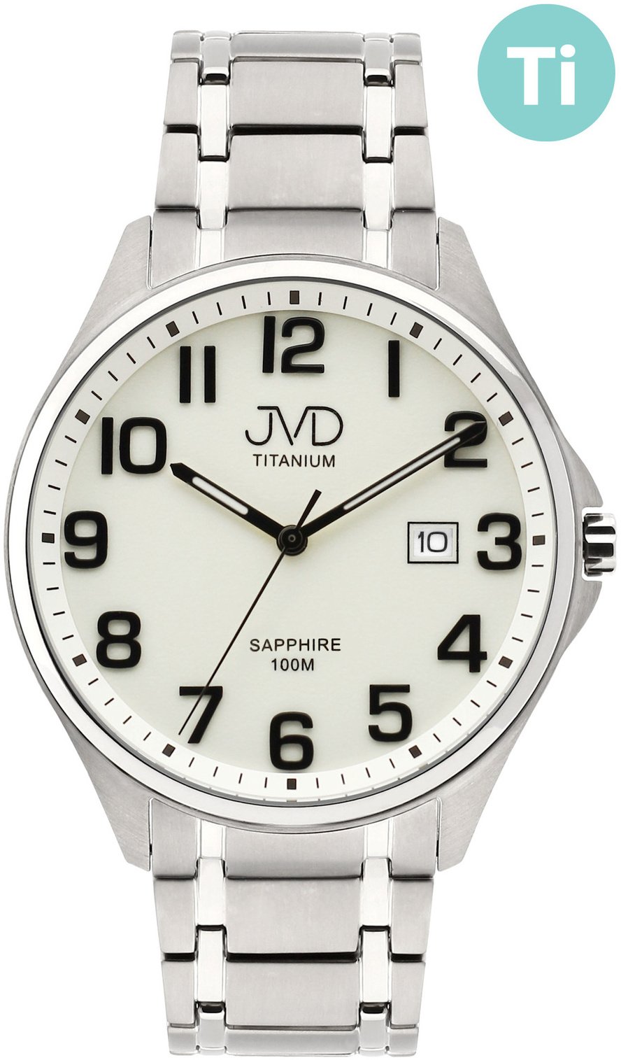 Zegarek ACV JVD JE2002.1 męski tytanowy 40 mm