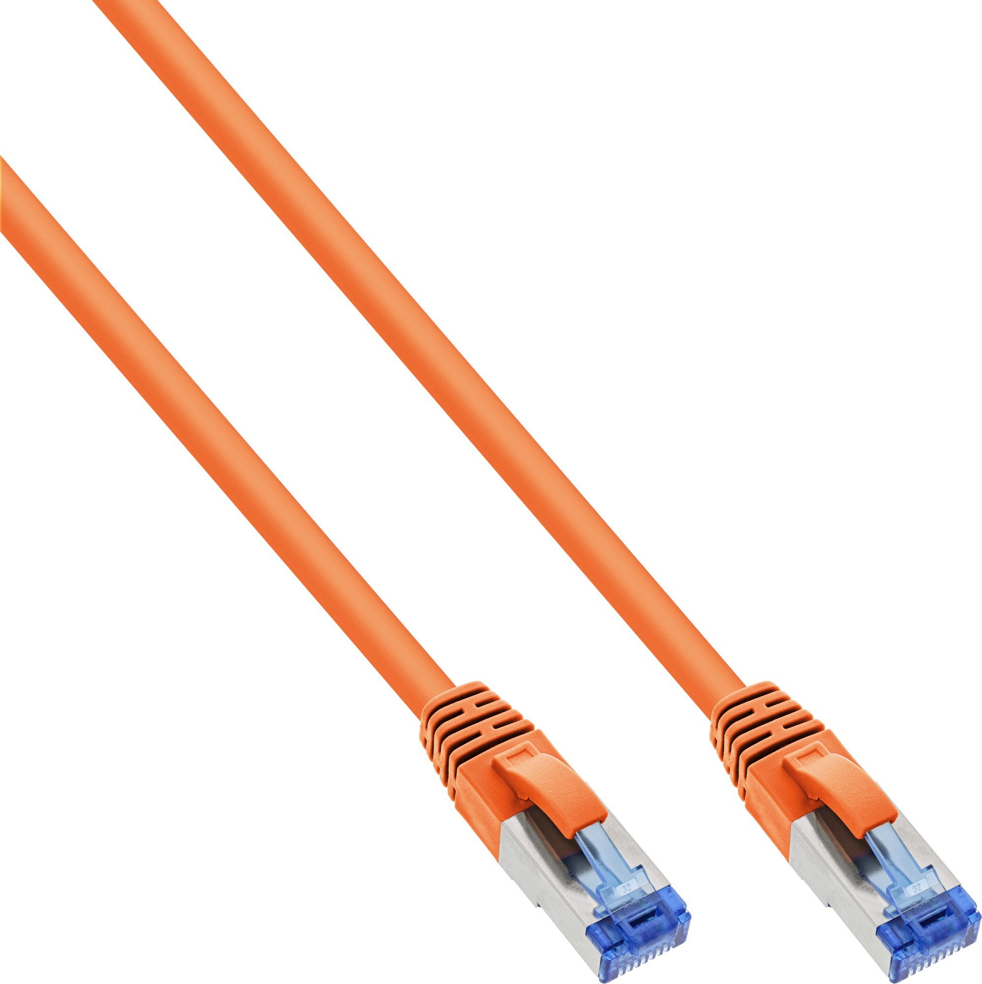 Фото - Кабель InLine 76800O 10m Cat6a S / FTP  Orange Network Cable (76800 (S-STP)
