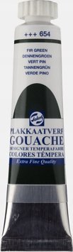 Talens Talens Gouache Extra Fine Quality Tube 20 ml Fir Green 654