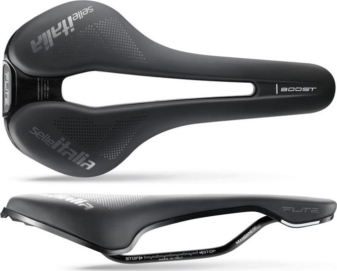 Selle Italia Siodło SELLE ITALIA FLITE BOOST SUPERFLOW TM S (id match - S3) Manganese Tube 7, soft-tek, czarne (NEW)