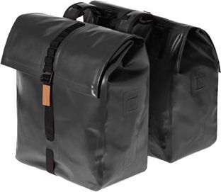 Basil Sakwa miejska podwójna URBAN DRY DOUBLE BAG 50L, mocowanie na paski, wodoodporna plandeka, cza...