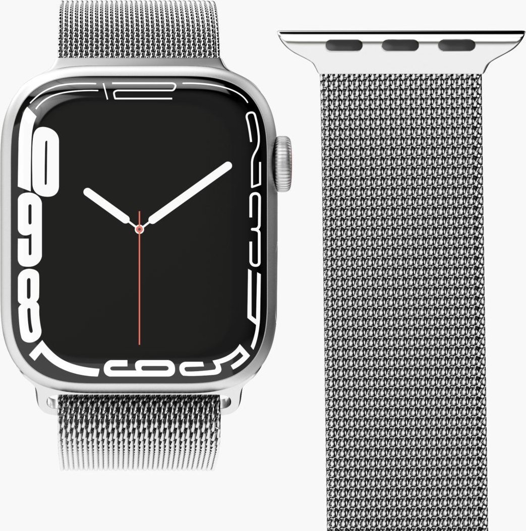 Фото - Інше для мобільних Vonmahlen Vonmählen VonMählen Watchstrap for Apple Milanese Loop Case 1 Band One silver  (AWS00093)