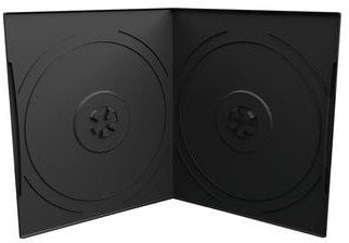 MediaRange Pudełko na DVD na 2 dyski 7mm format kieszonkowy czarny