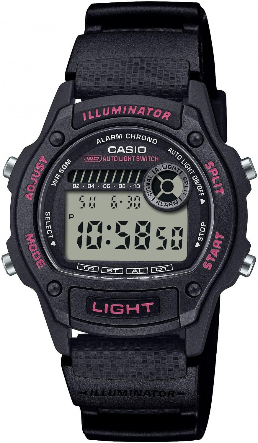 Zegarek Casio Zegarek męski Casio W-220H-1A2VEF czarny