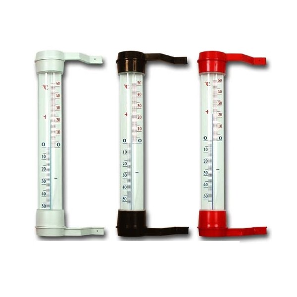 Terdens Termometr zaokienny brązowy 27cm