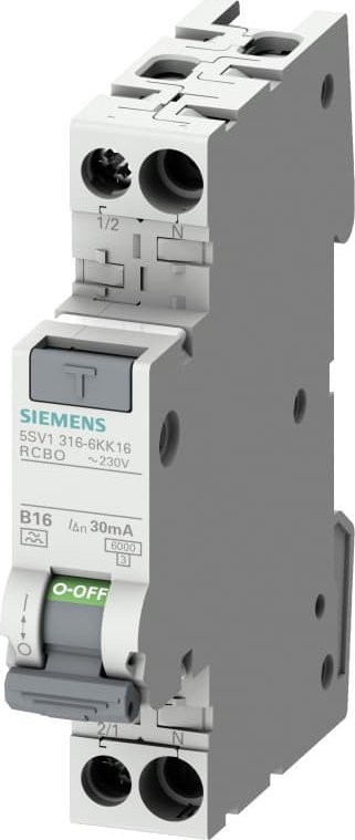 Zdjęcia - Wyłącznik automatyczny Siemens Wyłącznik różnicowo-nadprądowy 2P 10A B 0,03A typ AC 5SV1316-0KK10 