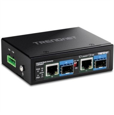 Konwerter światłowodowy TRENDnet TRENDnet 2-Port Industrial SFP to Gigabit PoE++ Media Conv.