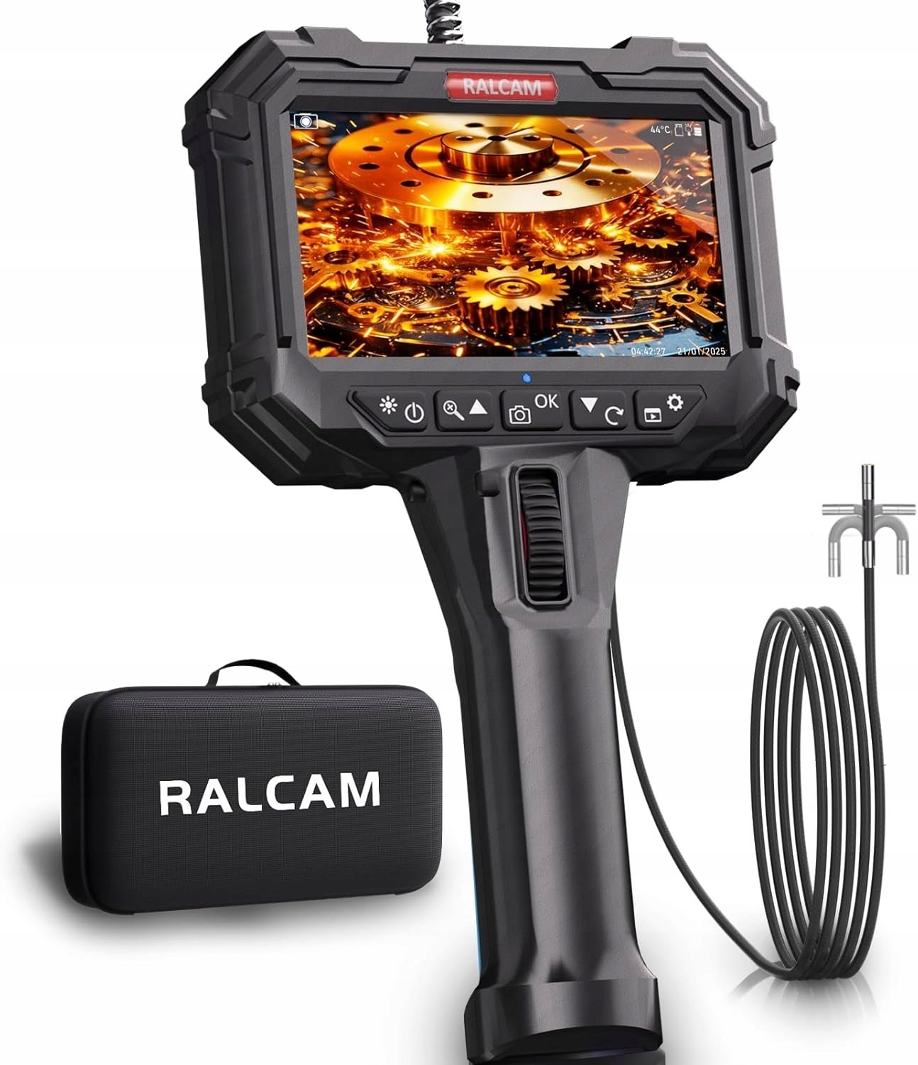 Mikroskop Inskam Ralcam endoskop Głowica 210 Sonda 5,5mm Ekran 5" HD Kamera Inspekcyjna