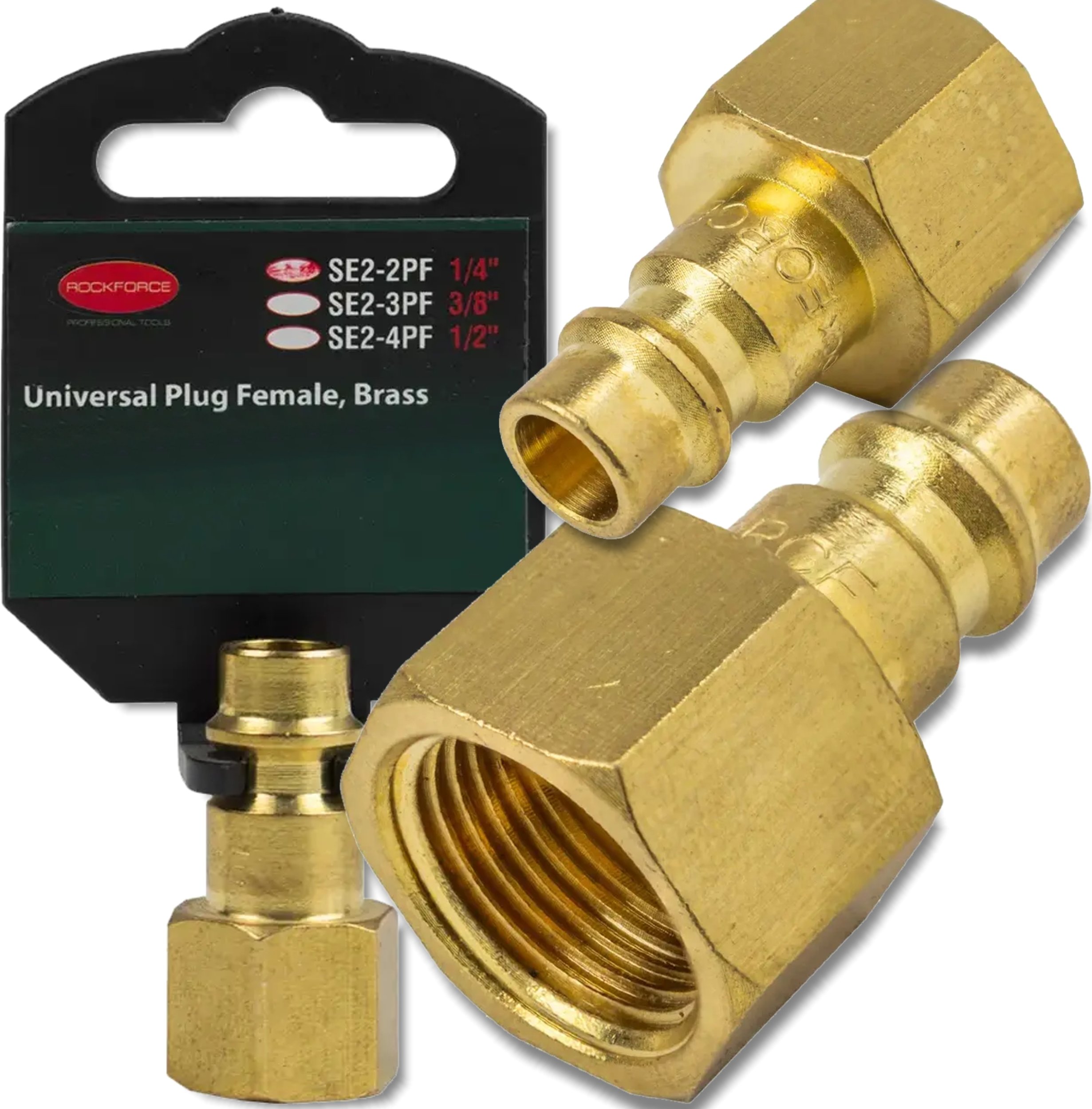 ROCKFORCE Sztucer do SZYBKIEGO rozłączenia GWINT wewnętrzny 1/4" MOSIĘŻNY