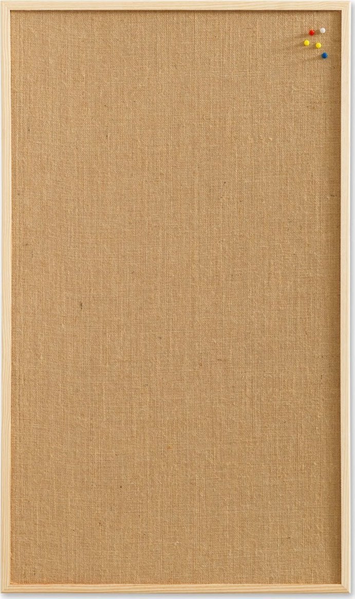 NAGA Opslagstavle hessian med træramme 80 x 60 cm Hessian Natur 80x1,5x60mm (1stk)