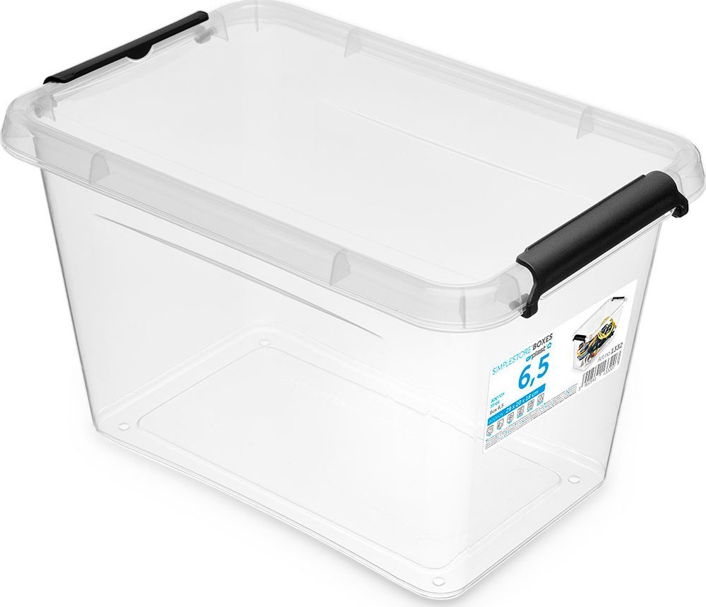 ORPLAST MOXOM - Pojemnik plastikowy + pokrywka - SimpleStore - 29x20x18 cm - 6,5 L
