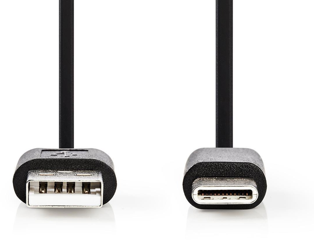 Kabel USB Nedis USB-C - USB-A 3 m Czarny (CCGB60600BK30)