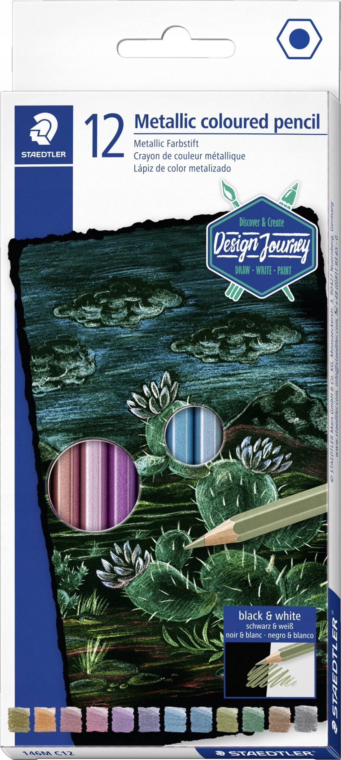 Staedtler STAEDTLER "Design Journey" Buntstifte metallic 12-Set FSC retail